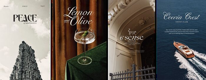 Luxury Typography design style reference