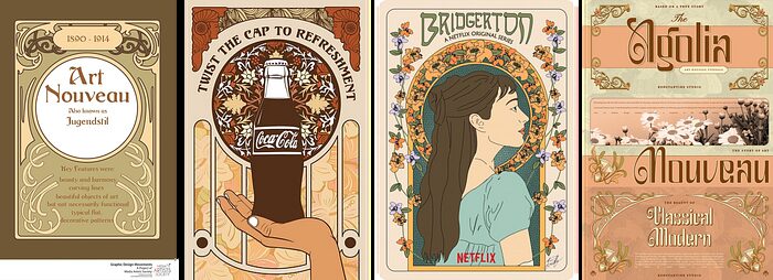 Art Nouveau design style reference
