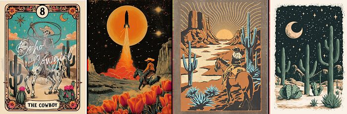 Mystical Western design style reference