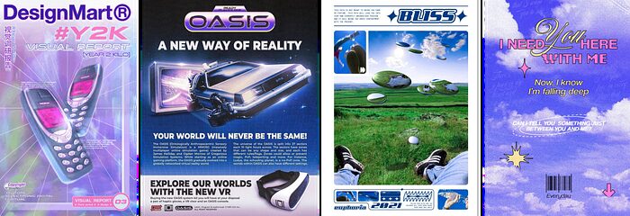 Y2K design style reference