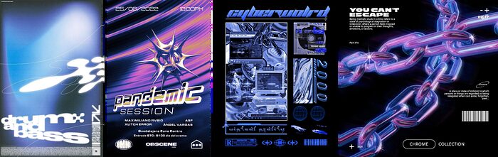 Cybercore design style reference