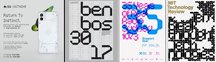 Modular Typography design style reference